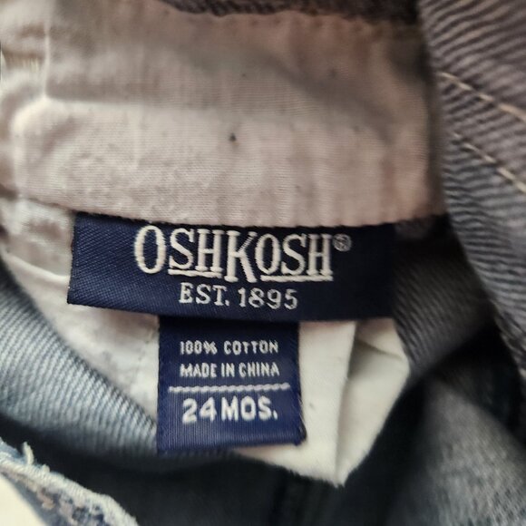 Osh Kosh OshKosh B Gosh Cargo Overalls Blue Denim 24M 24 months - Picture 8 of 8